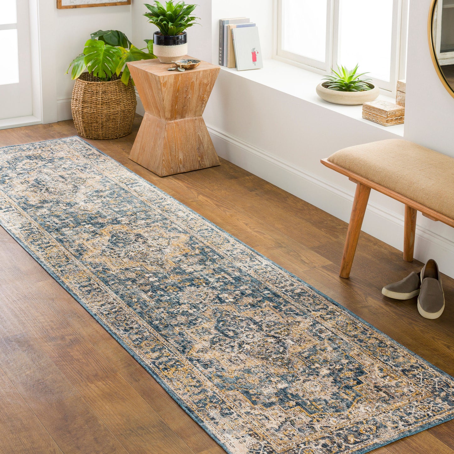 Aspendos APS-2323 10ft Runner Machine Woven Runner Rug