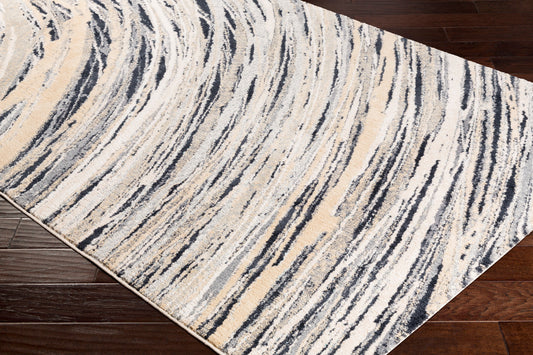 Alfombra decorativa tejida a máquina Apricity APY-1019 de 2' x 3'