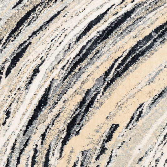 Alfombra decorativa tejida a máquina Apricity APY-1019 de 2' x 3'