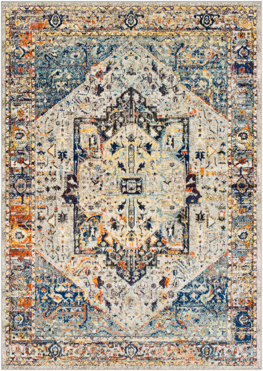 Alfombra decorativa tejida a máquina Ararat ARA-2301 de 2' x 3'