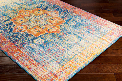 Alfombra decorativa tejida a máquina Aura Silk ASK-2304 de 2' x 3'