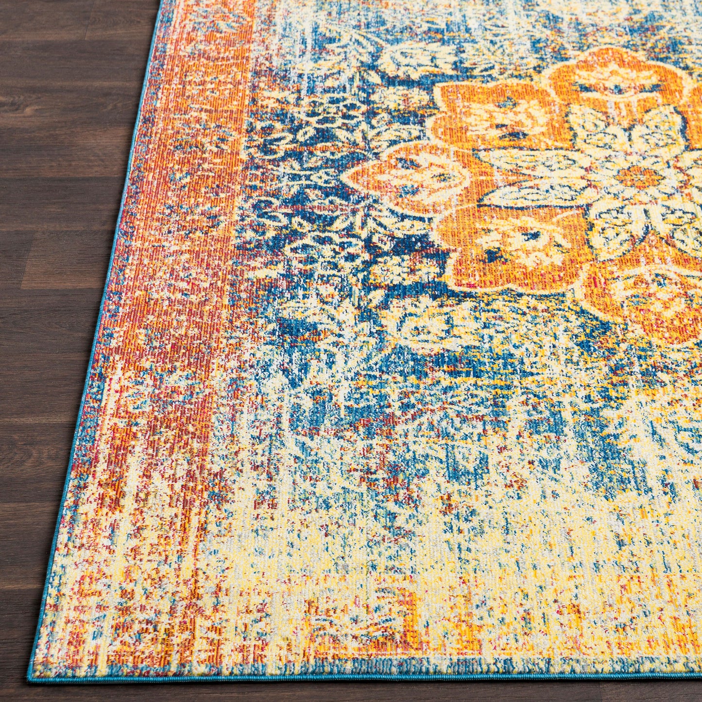 Alfombra decorativa tejida a máquina Aura Silk ASK-2304 de 2' x 3'