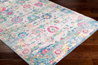 Alfombra decorativa tejida a máquina Aura Silk ASK-2318 de 2' x 3'