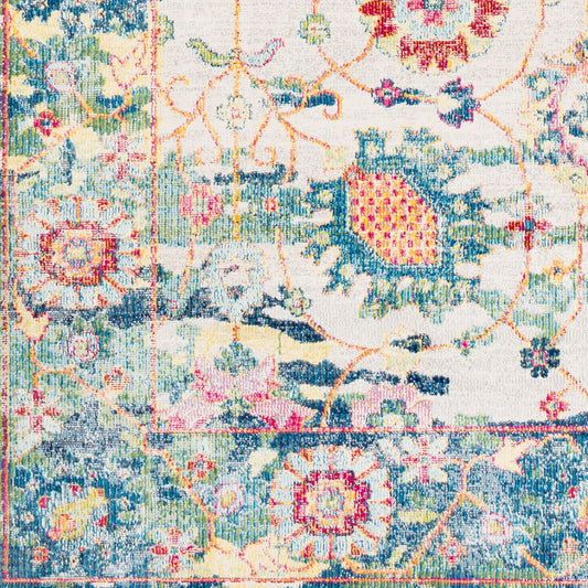 Alfombra decorativa tejida a máquina Aura Silk ASK-2318 de 2' x 3'