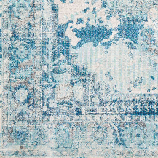 Alfombra decorativa tejida a máquina Aura Silk ASK-2328 de 2' x 3'