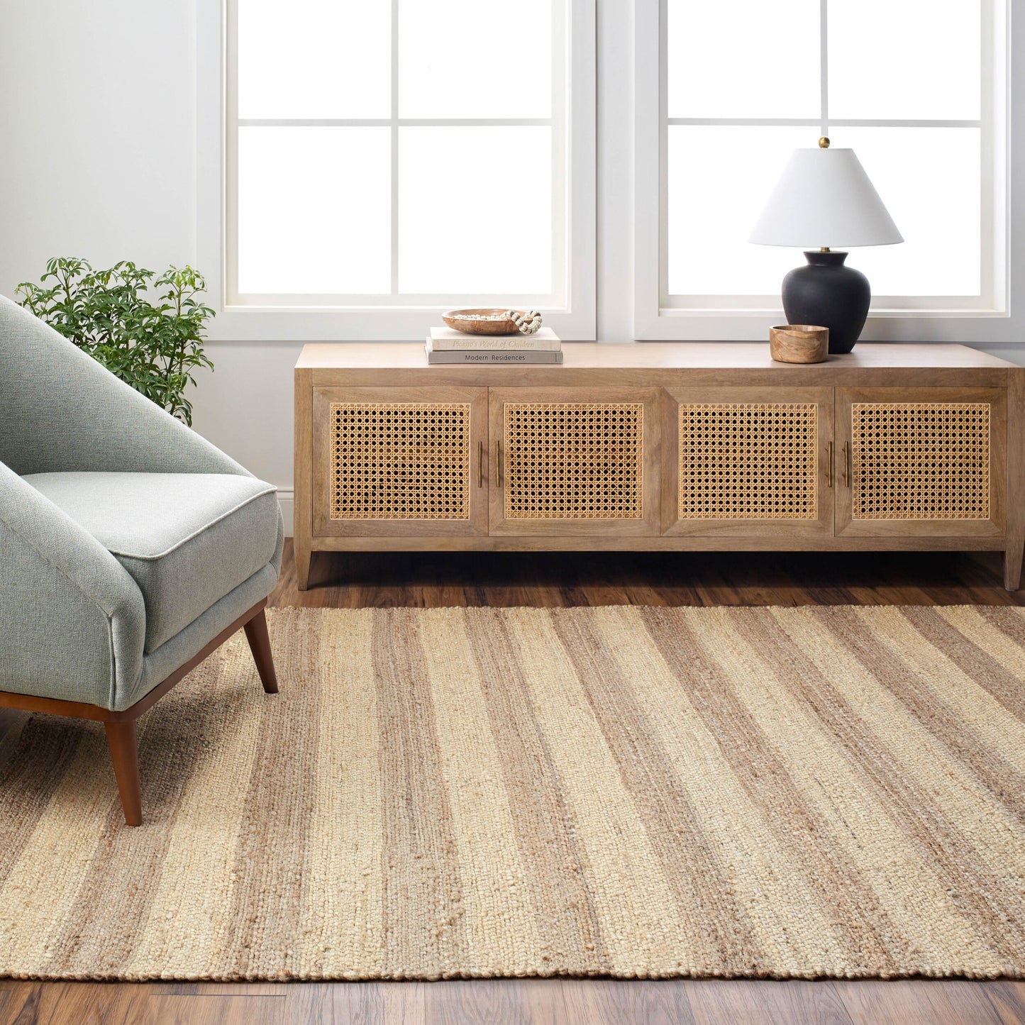 Atina ATA-2300 8ft Runner Handmade Jute Runner Rug