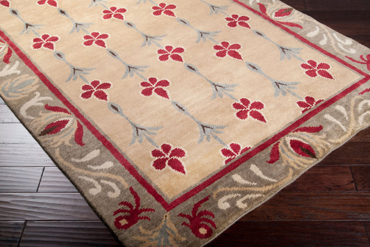 Arts and Crafts ATC-1002 5' x 8' Handmade Wool Area Rug