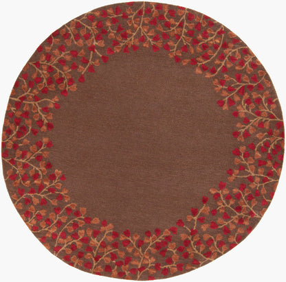 Alfombra redonda de lana Athena ATH-5003 de 1,8 m, hecha a mano