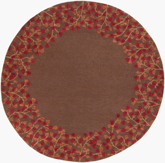 Alfombra redonda de lana Athena ATH-5003 de 1,8 m, hecha a mano