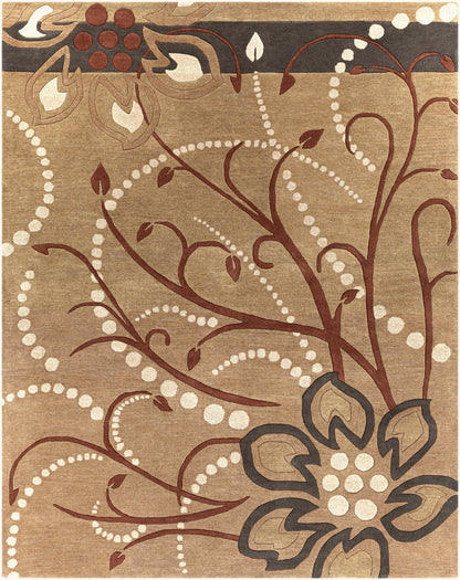 Alfombra de lana hecha a mano Athena ATH-5006 de 8' x 10'