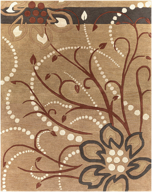 Alfombra de lana hecha a mano Athena ATH-5006 de 8' x 10'