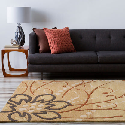 Athena ATH-5006 2' x 4' Hearth Handmade Wool Accent Rug