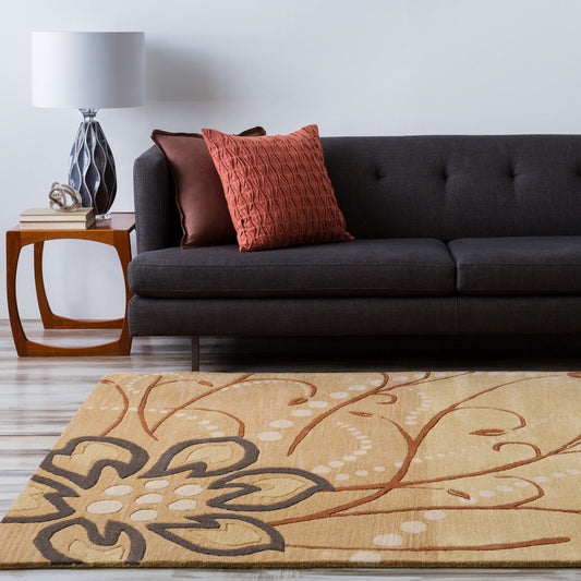 Athena ATH-5006 6ft Square Handmade Wool Area Rug