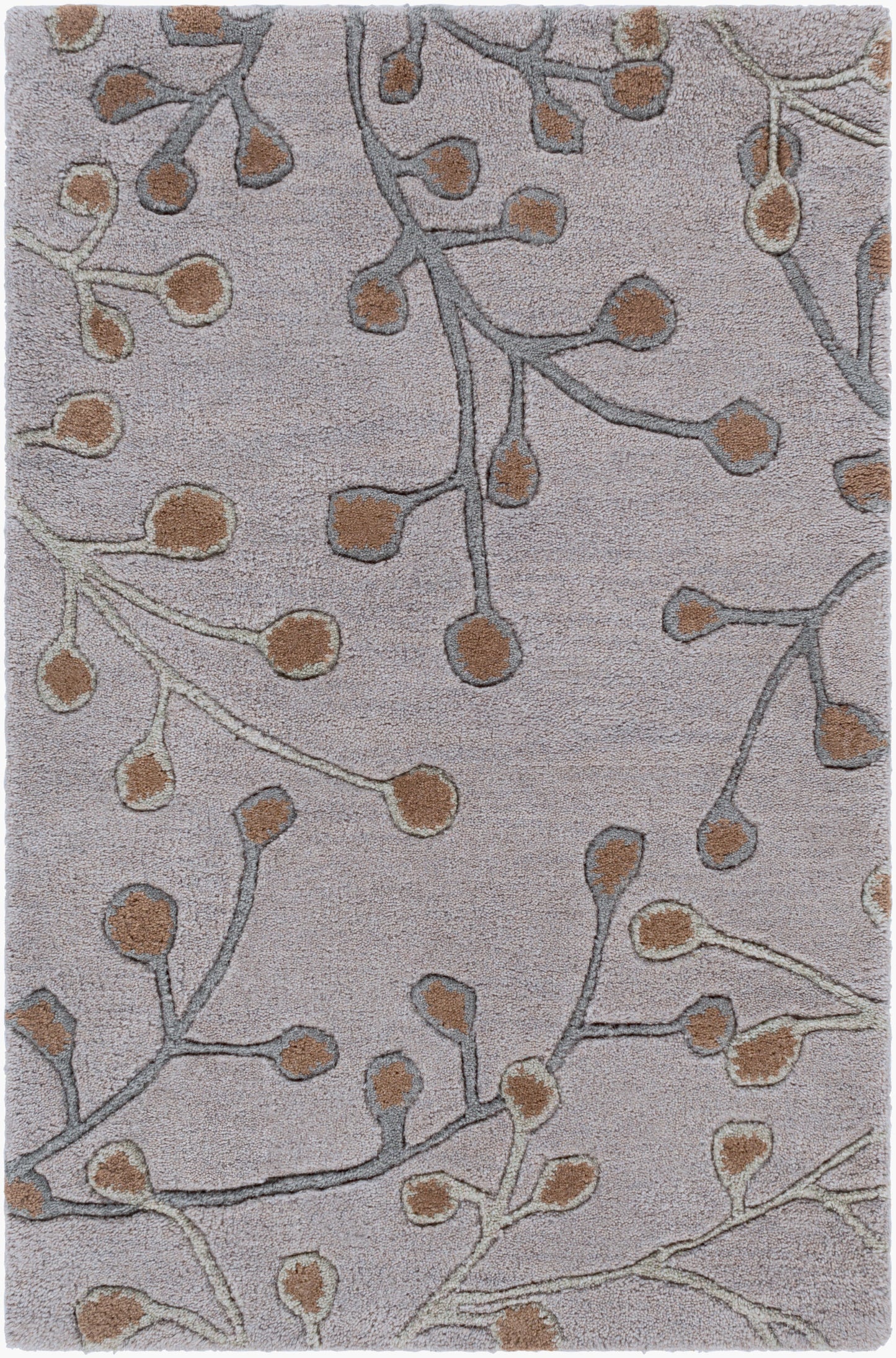 Alfombra decorativa de lana hecha a mano Athena ATH-5055 de 2' x 3'