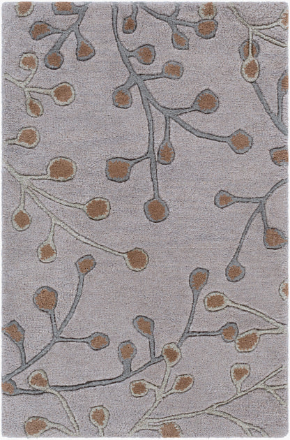 Alfombra decorativa de lana hecha a mano Athena ATH-5055 de 2' x 3'