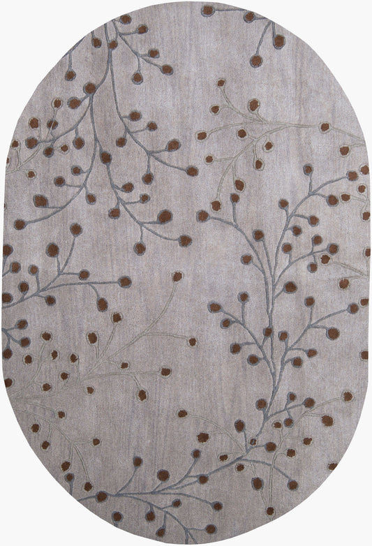 Athena ATH-5055 6' x 9' Oval Handmade Wool Area Rug