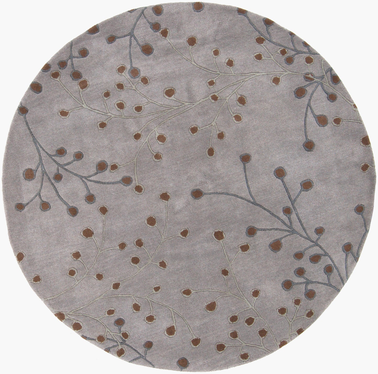 Athena ATH-5055 4ft Round Handmade Wool Accent Rug