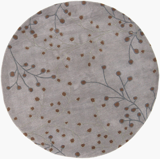 Athena ATH-5055 4ft Round Handmade Wool Accent Rug