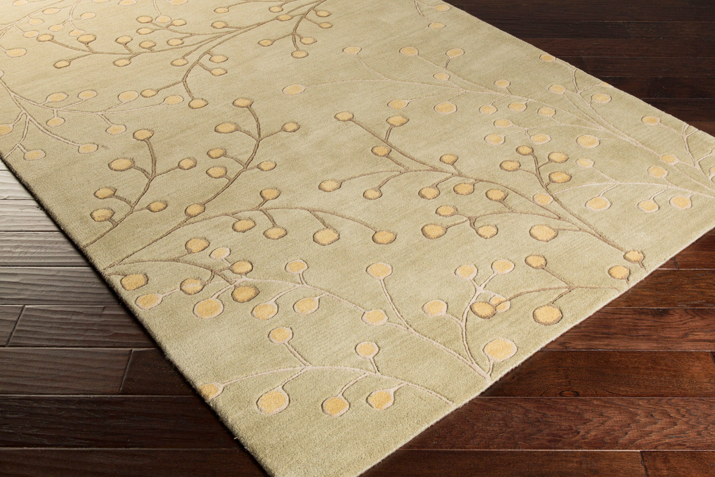 Athena ATH-5113 4ft Square Handmade Wool Accent Rug