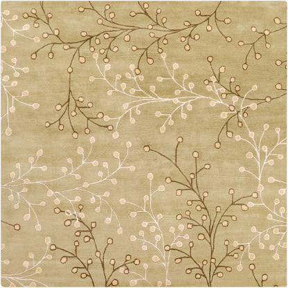Athena ATH-5113 4ft Square Handmade Wool Accent Rug