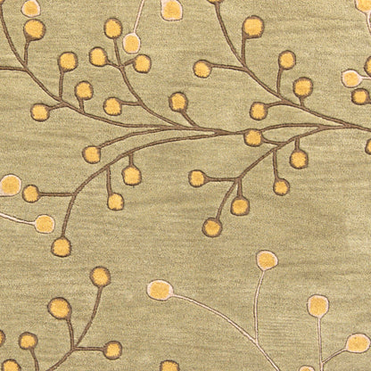 Athena ATH-5113 4ft Square Handmade Wool Accent Rug