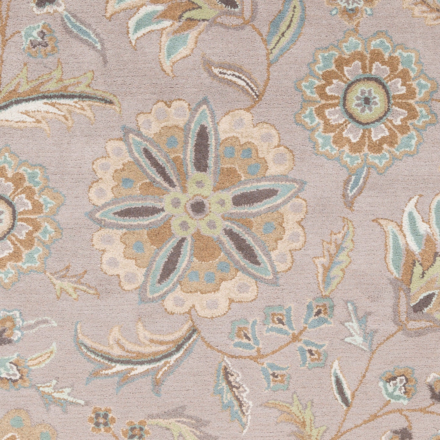 Alfombra decorativa redonda de lana hecha a mano Athena ATH-5127 de 1,2 m
