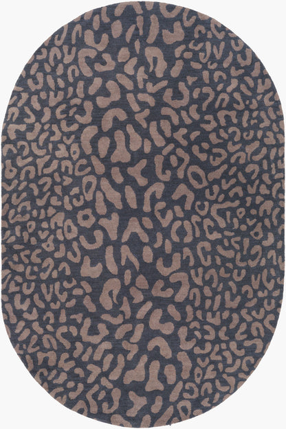 Alfombra ovalada de lana hecha a mano Athena ATH-5134 de 8' x 10'