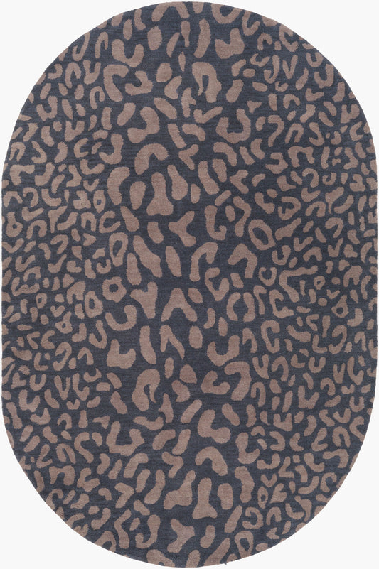 Alfombra ovalada de lana hecha a mano Athena ATH-5134 de 8' x 10'