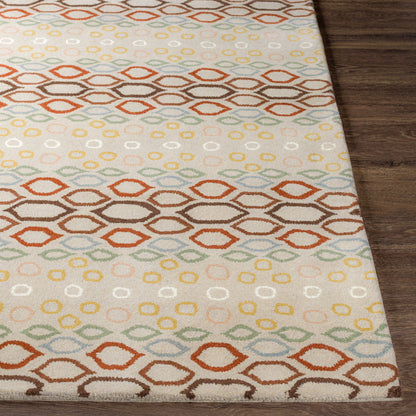 Athena ATH-5136 6ft Round Handmade Wool Area Rug