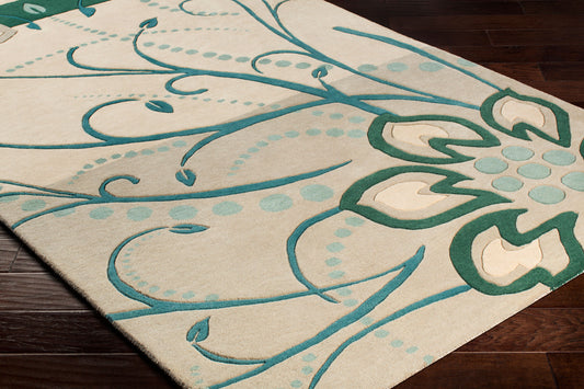Athena ATH-5154 8ft Runner Handmade Wool Runner Rug
