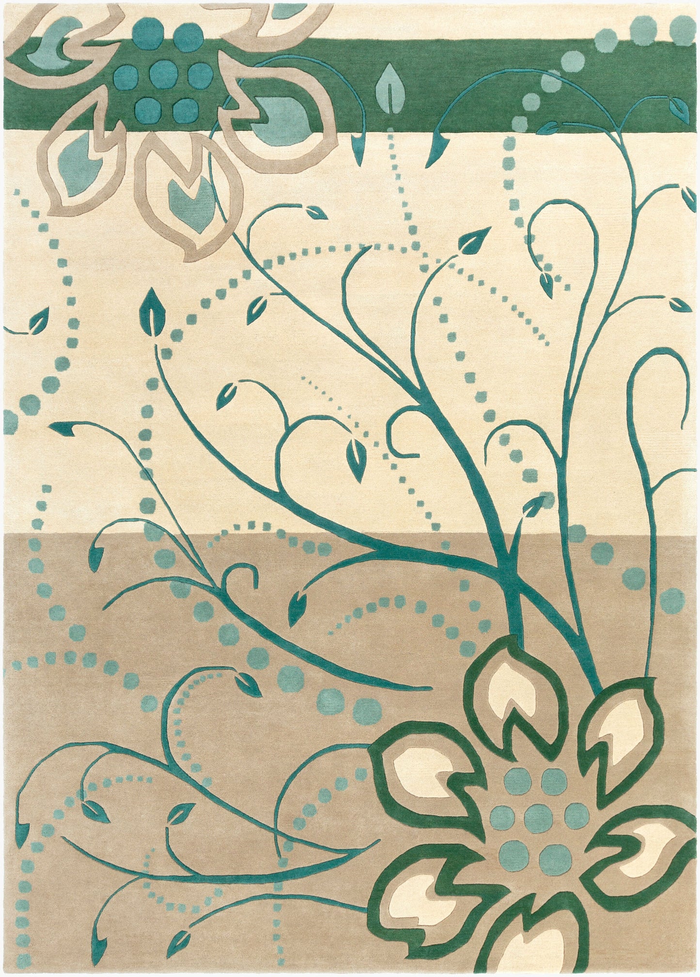 Athena ATH-5154 8ft Runner Handmade Wool Runner Rug