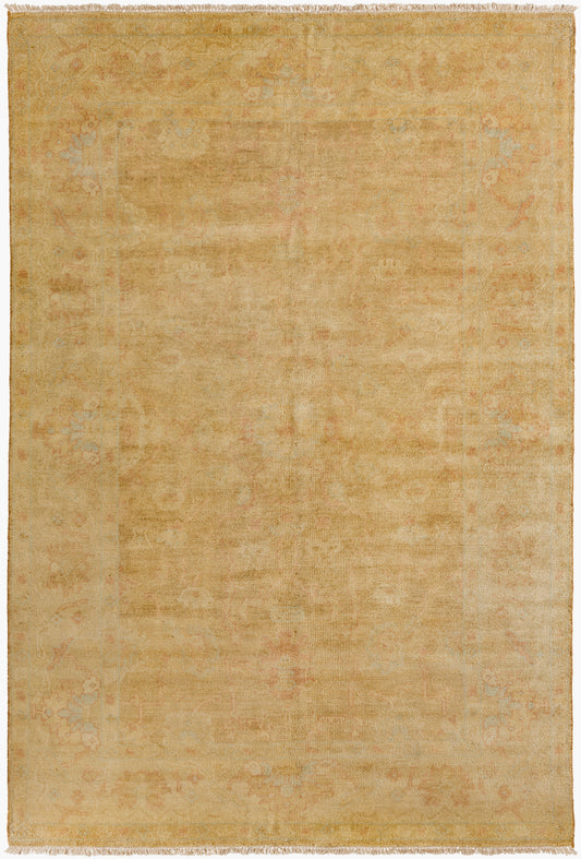 Alfombra antigua de lana hecha a mano ATQ-1001 de 1,52 m x 2,74 m