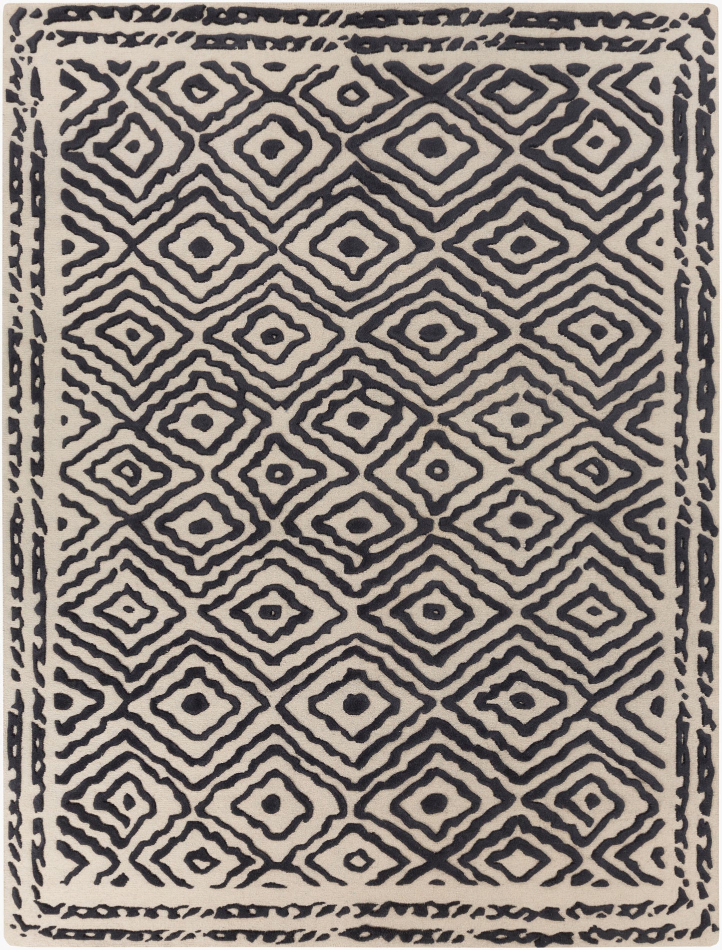 Alfombra de lana hecha a mano Atlas ATS-1001 de 8' x 11'