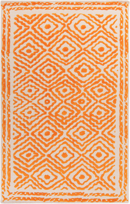 Alfombra decorativa de lana hecha a mano Atlas ATS-1003 de 3' x 5'