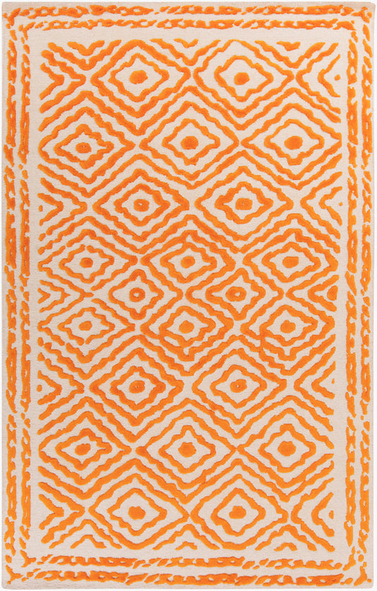 Alfombra decorativa de lana hecha a mano Atlas ATS-1003 de 3' x 5'