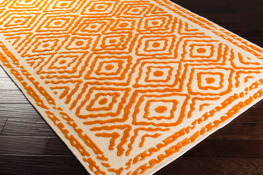 Alfombra decorativa de lana hecha a mano Atlas ATS-1003 de 2' x 3'