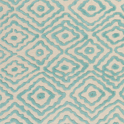 Alfombra decorativa de lana hecha a mano Atlas ATS-1004 de 2' x 3'