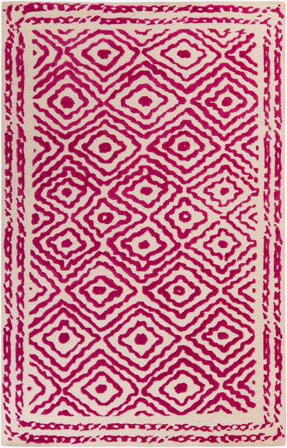 Alfombra decorativa de lana hecha a mano Atlas ATS-1005 de 2' x 3'