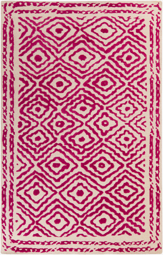 Alfombra decorativa de lana hecha a mano Atlas ATS-1005 de 2' x 3'