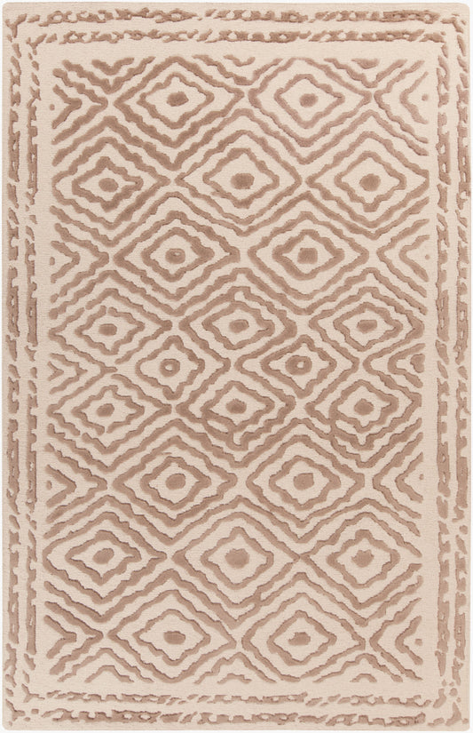 Alfombra decorativa de lana hecha a mano Atlas ATS-1006 de 3' x 5'