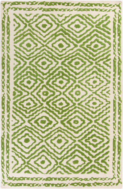 Alfombra decorativa de lana hecha a mano Atlas ATS-1009 de 2' x 3'