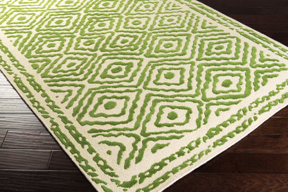 Alfombra decorativa de lana hecha a mano Atlas ATS-1009 de 2' x 3'
