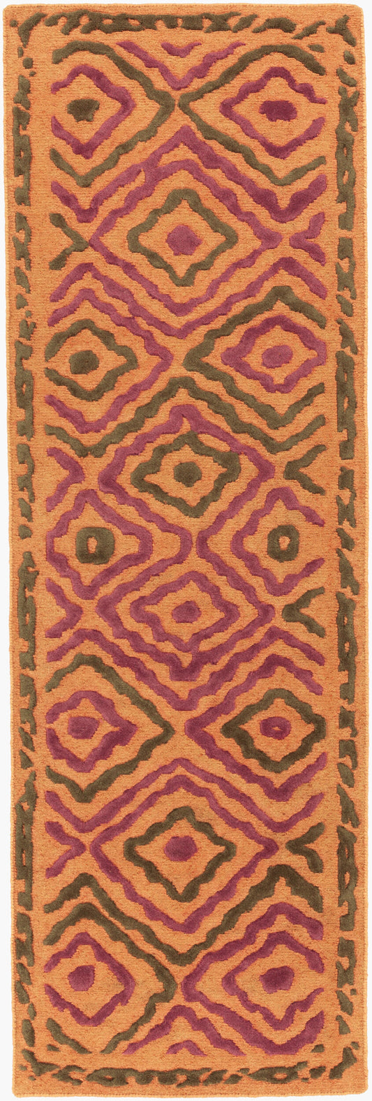 Alfombra de lana hecha a mano Atlas ATS-1014 de 2,4 m