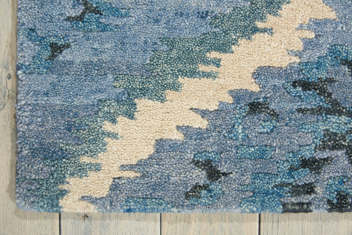 Tahoe Modern MTA06 Denim Blue Knotted Rug