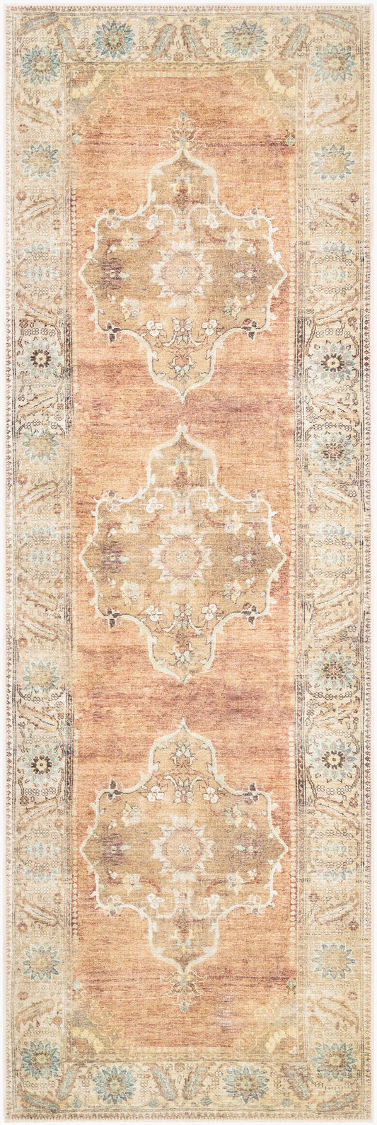 Antiquity AUY-2304 7ft Runner Machine Woven Runner Rug