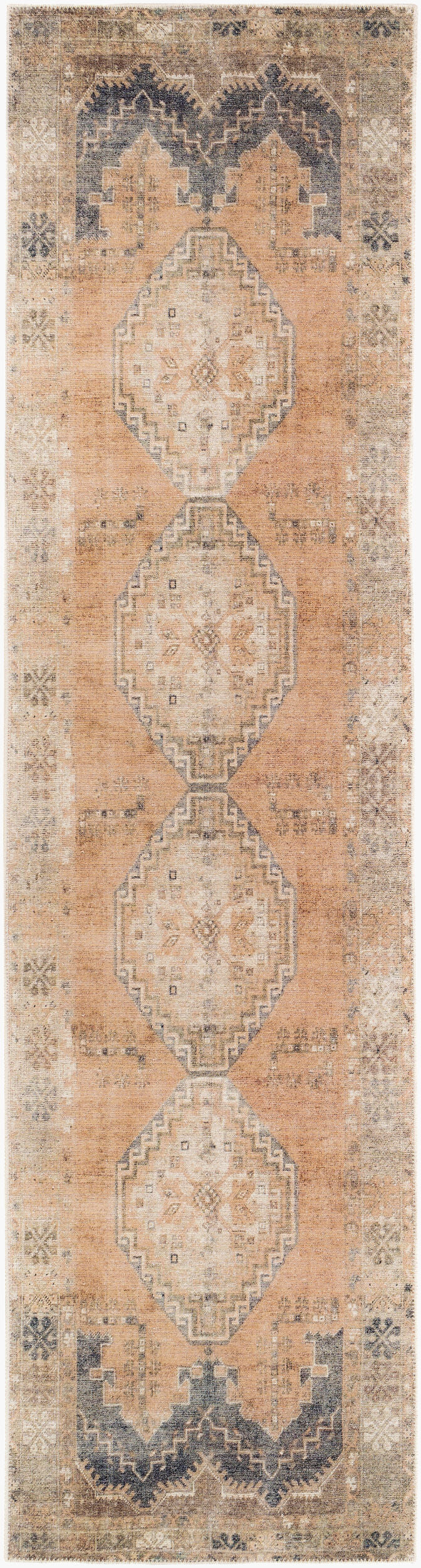 Antiquity AUY-2305 12ft Runner Machine Woven Runner Rug