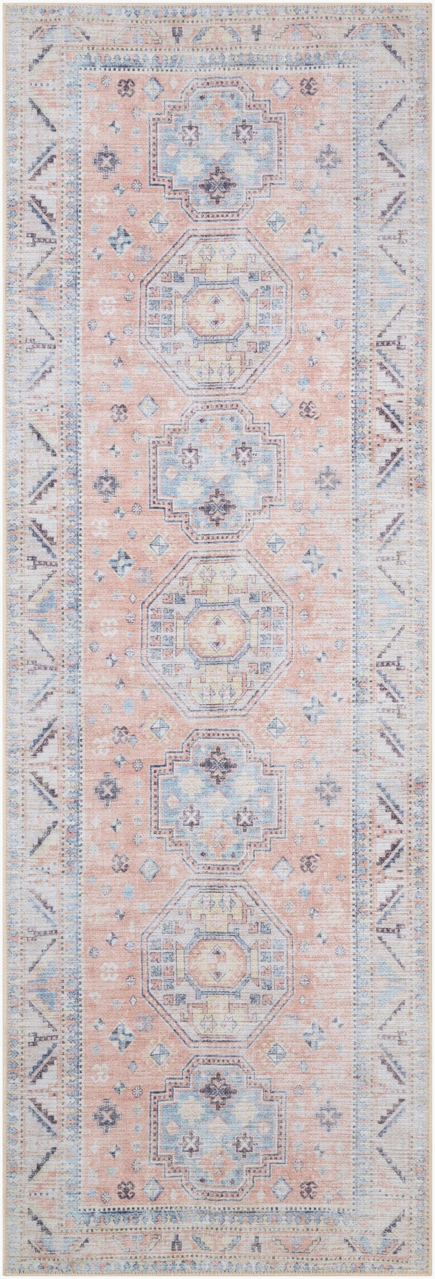 Alfombra de corredor tejida a máquina Antiquity AUY-2306 de 7 pies