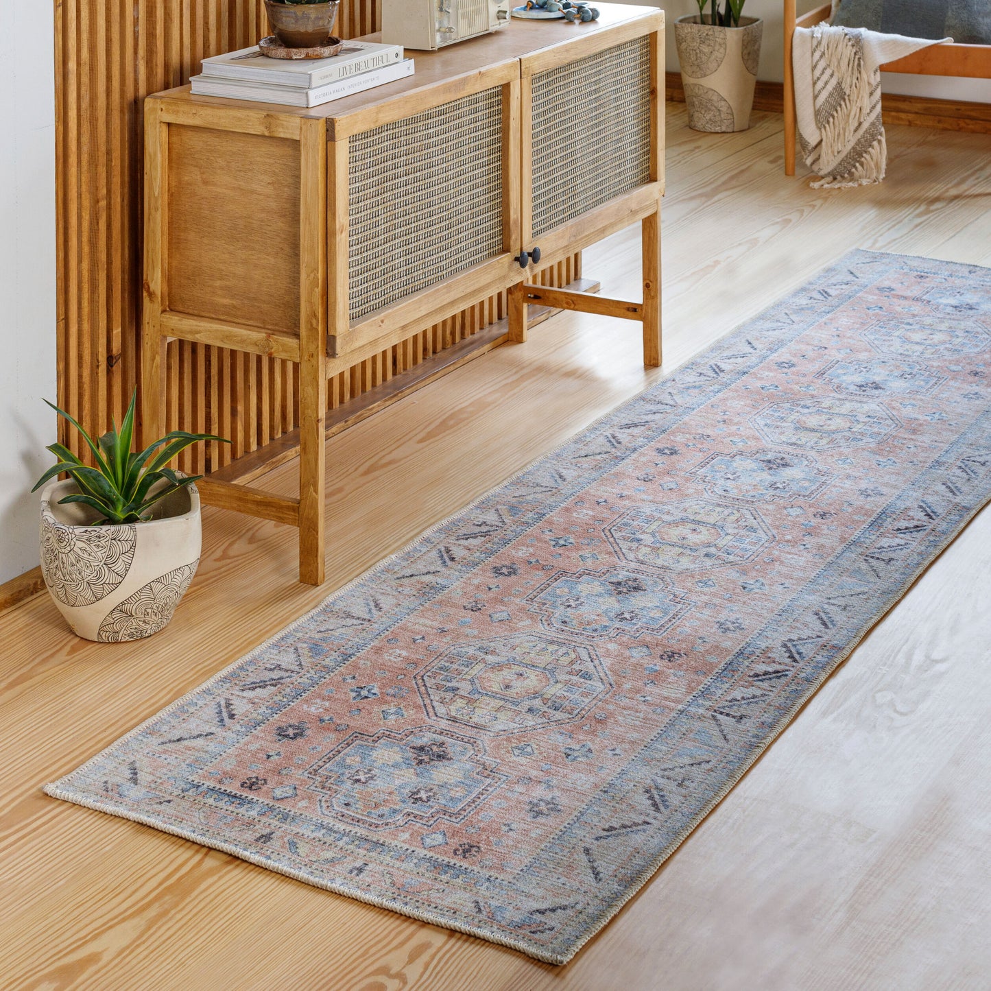 Antiquity AUY-2306 10ft Runner Machine Woven Runner Rug