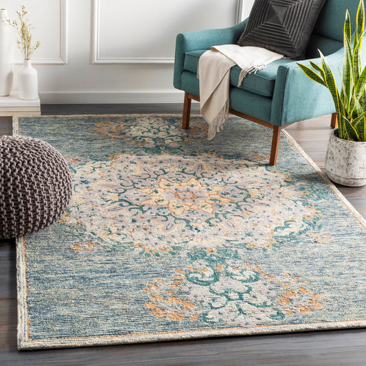 Alfombra decorativa de lana hecha a mano Avon AVO-2300 de 2' x 3'