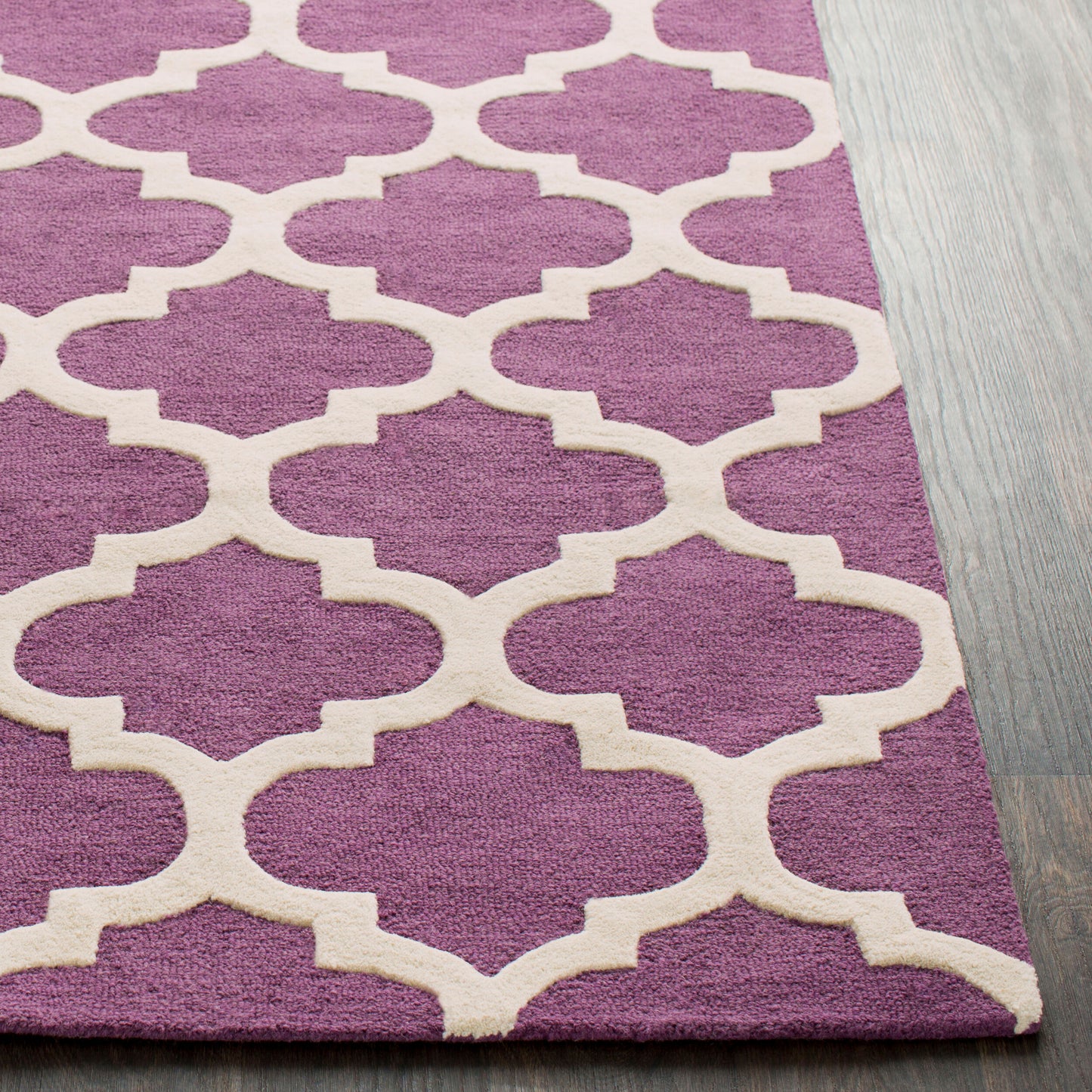 Alfombra redonda de lana Pollack AWAH-2031 de 90 cm, hecha a mano